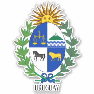 Uruguayaanse nationale wapenschild sticker