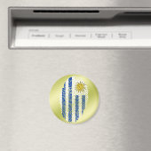 Uruguayaanse vingerafdrukvlag magneet (Insitu (Vaatwasser))