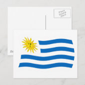 Uruguayaanse Vlag Ansichtkaart Briefkaart (Voorkant / Achterkant)