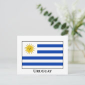 Uruguayaanse vlag briefkaart (Staand voorkant)