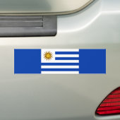 Uruguayaanse vlag bumpersticker (Op auto)