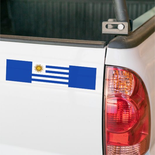 Uruguayaanse vlag bumpersticker (Op Truck)