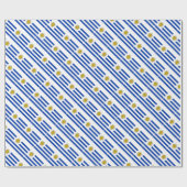 Uruguayaanse vlag cadeaupapier (Vlak)
