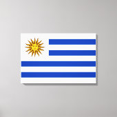 Uruguayaanse vlag canvas afdruk (Voorkant)