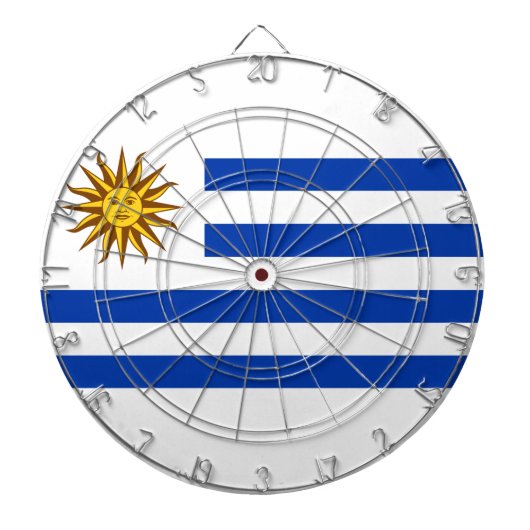 Uruguayaanse vlag dartbord (Voorkant)