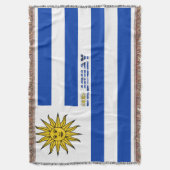 Uruguayaanse vlag deken (Voorkant Verticaal)