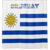 Uruguayaanse vlag douchegordijn (Voorkant)
