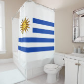 Uruguayaanse vlag douchegordijn (In situ)
