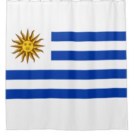 Uruguayaanse vlag douchegordijn