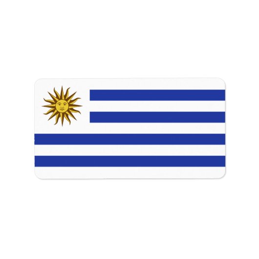 Uruguayaanse vlag etiket (Voorkant)