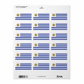 Uruguayaanse vlag etiket (Full Sheet)