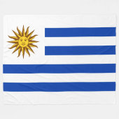 Uruguayaanse vlag fleece deken (Voorkant (Horizontaal))