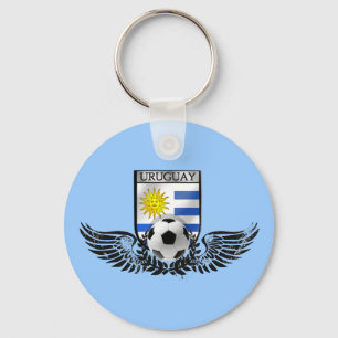 Uruguayaanse vlag football voetbal sleutelhanger