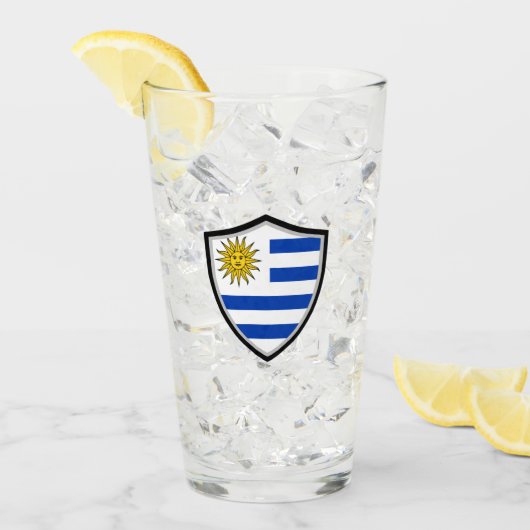 Uruguayaanse vlag glas (Voorkant ijs)