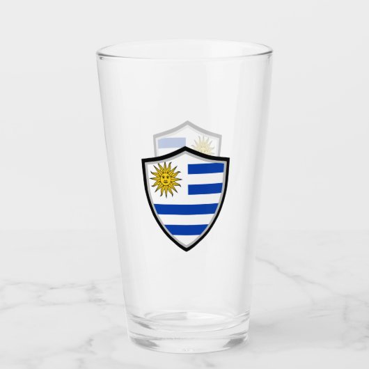 Uruguayaanse vlag glas (Voorkant)