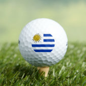 Uruguayaanse vlag golfballen (Insitu Shirt)