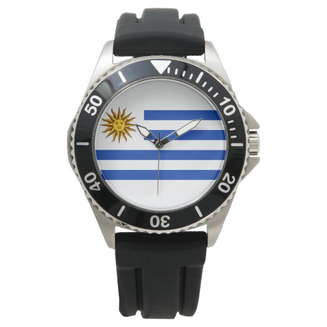 Uruguayaanse vlag horloge (Voorkant)