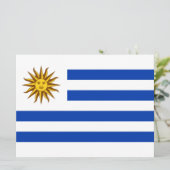 Uruguayaanse vlag kaart (Staand voorkant)