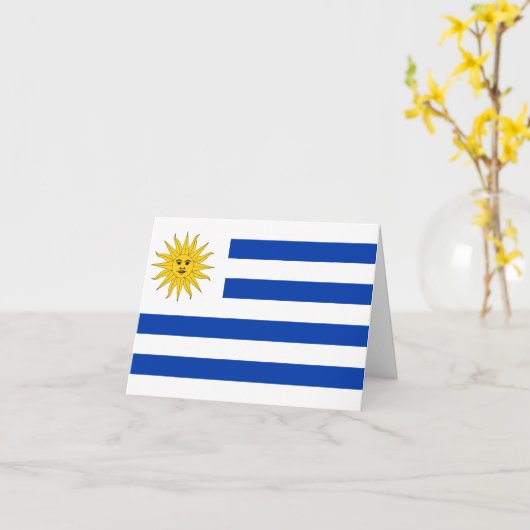 Uruguayaanse vlag kaart (Gele Bloem)