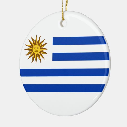Uruguayaanse vlag keramisch ornament (Links)