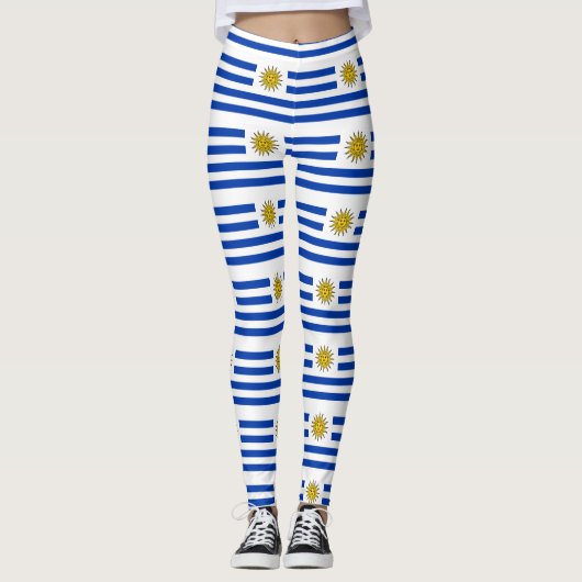 Uruguayaanse vlag leggings (Voorkant)