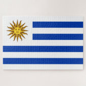 Uruguayaanse vlag legpuzzel (Horizontaal)