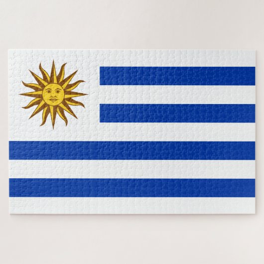 Uruguayaanse vlag legpuzzel (Horizontaal)