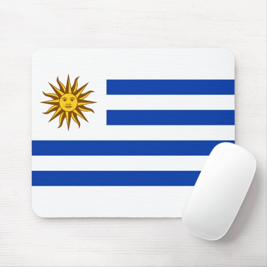 Uruguayaanse vlag muismat (Met muis)