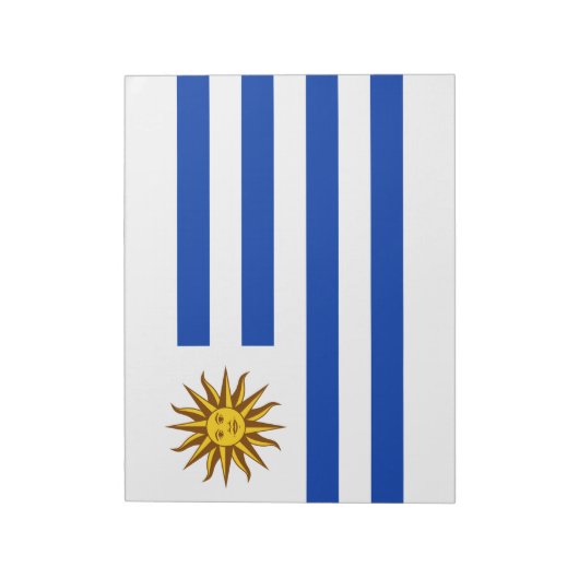 Uruguayaanse vlag notitieblok (Linkerzijde)