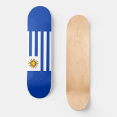 Uruguayaanse vlag persoonlijk skateboard (Voorkant)
