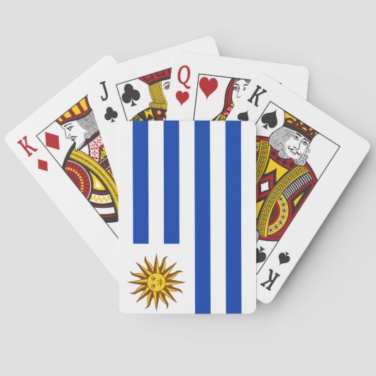 Uruguayaanse vlag pokerkaarten (Achterkant)