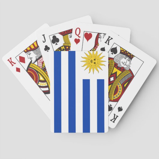 Uruguayaanse vlag pokerkaarten (Achterkant)