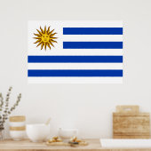 Uruguayaanse vlag poster (Keuken)