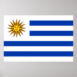 Uruguayaanse vlag poster