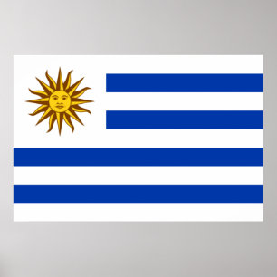 Uruguayaanse vlag poster