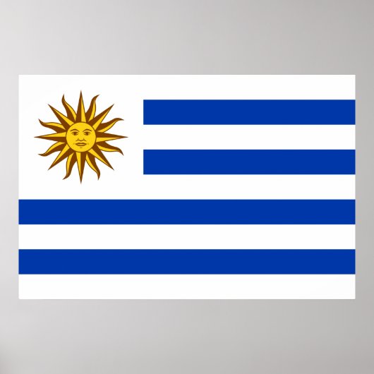 Uruguayaanse vlag poster (Voorkant)