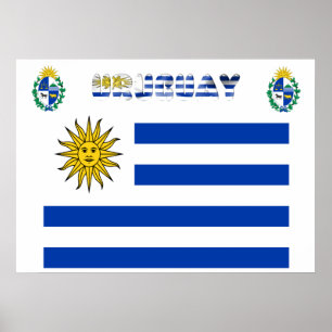 Uruguayaanse vlag poster