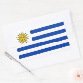 Uruguayaanse vlag rechthoekige sticker (Envelop)
