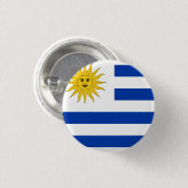Uruguayaanse vlag ronde button 3,2 cm (Voorkant /achterkant)