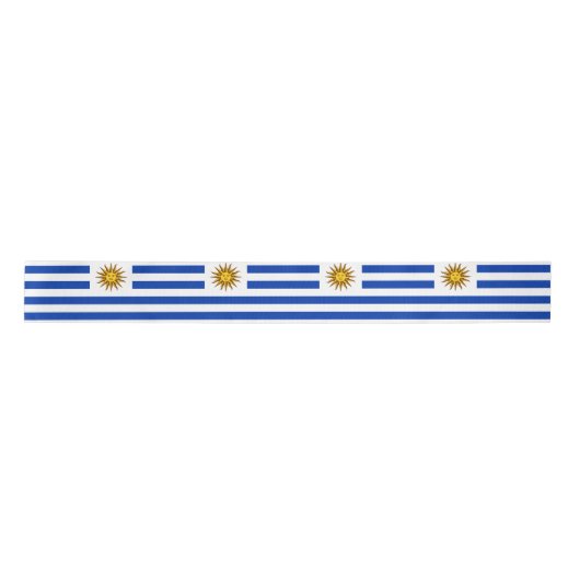 Uruguayaanse vlag satijnen lint (Voorkant)