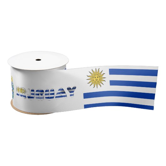 Uruguayaanse vlag satijnen lint (Spoel)
