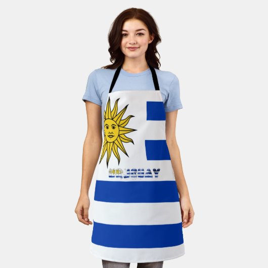 Uruguayaanse vlag schort (Gedragen)