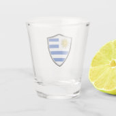 Uruguayaanse vlag shot glas (Achterkant)