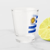 Uruguayaanse vlag shot glas (Links)