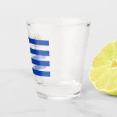 Uruguayaanse vlag shot glas (Rechts)
