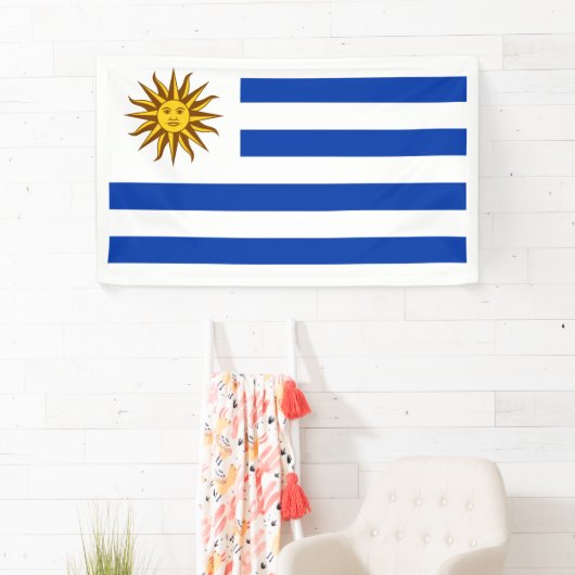 Uruguayaanse vlag spandoek (Insitu)