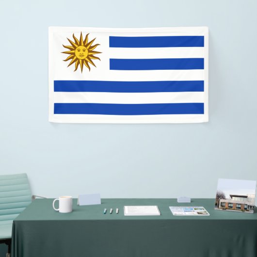 Uruguayaanse vlag spandoek (Beurs)