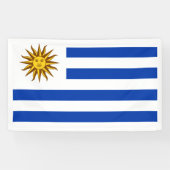 Uruguayaanse vlag spandoek (Horizontaal)