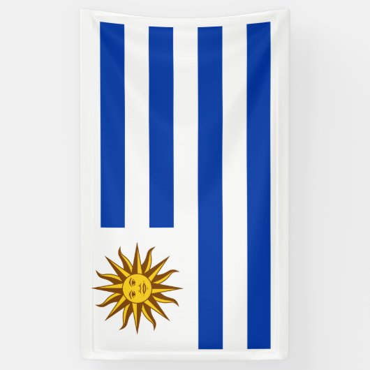 Uruguayaanse vlag spandoek (Verticaal)