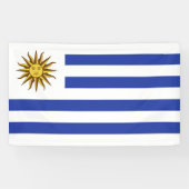 Uruguayaanse vlag spandoek (Horizontaal)